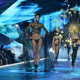 Jourdana Phillips walks the runway during the 2018 Victoria’s Secret Fashion Show at Pier 94 on November 08, 2018 in New York City.